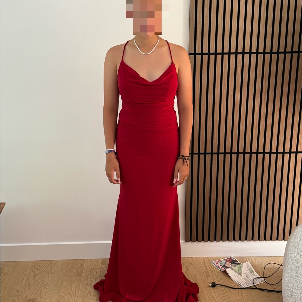 Elegant Red Evening Gown